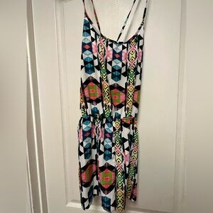 Geometric Patterned Mini Romper